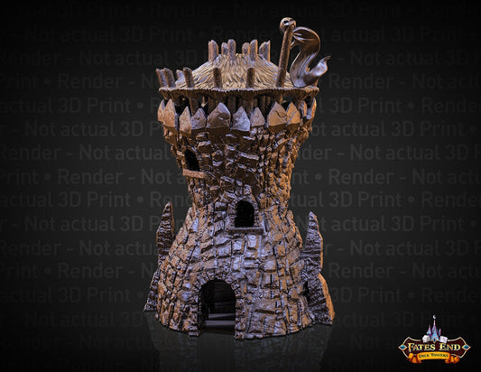 Goblin Dice Tower: Enhance Your Tabletop Adventure with Fates End 3D Print - Theboxanddice