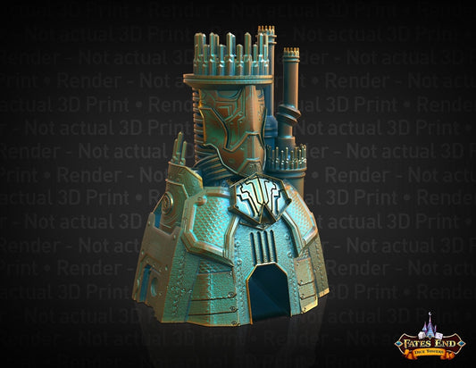 Warforged 3D Printed Dice Tower for Tabletop Gaming Adventures - Theboxanddice