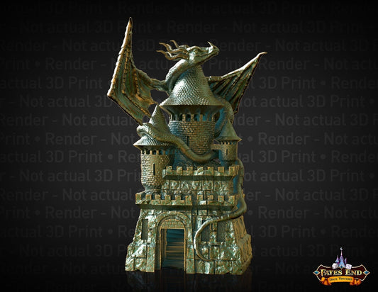 Fantasy Realm Dice Tower for Tabletop Adventures by Fates End - Theboxanddice