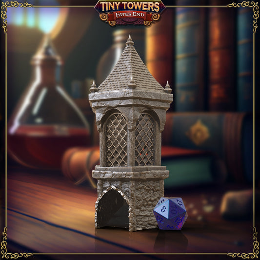 Miniature Ancient Well Dice Tower for Tabletop RPGs - 3D Printed by Fates End - Theboxanddice