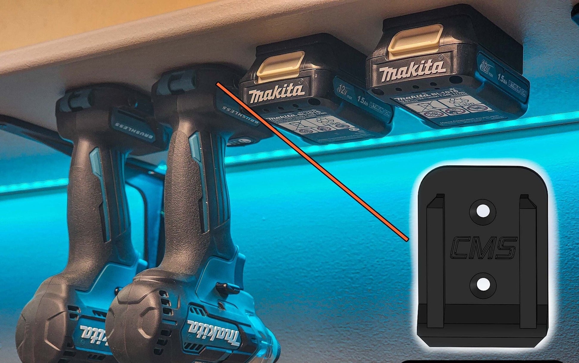 Makita M12 Single Tool Holder - Theboxanddice