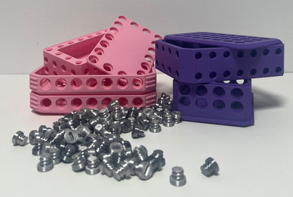 Challenging Card Holder Gift Box in Purple, Pink, and Silver - 134 Screws to Unlock - Theboxanddice