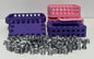 Challenging Card Holder Gift Box in Purple, Pink, and Silver - 134 Screws to Unlock - Theboxanddice