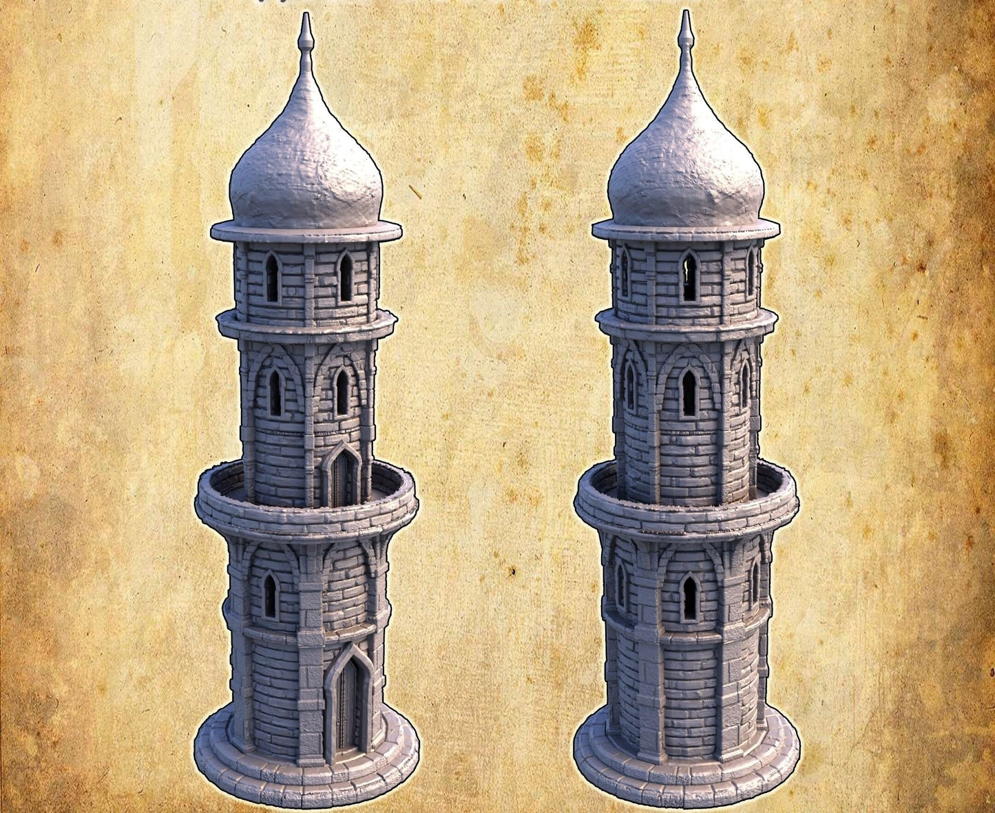 Eastern Watchtower Miniature with Playable Interior - Theboxanddice