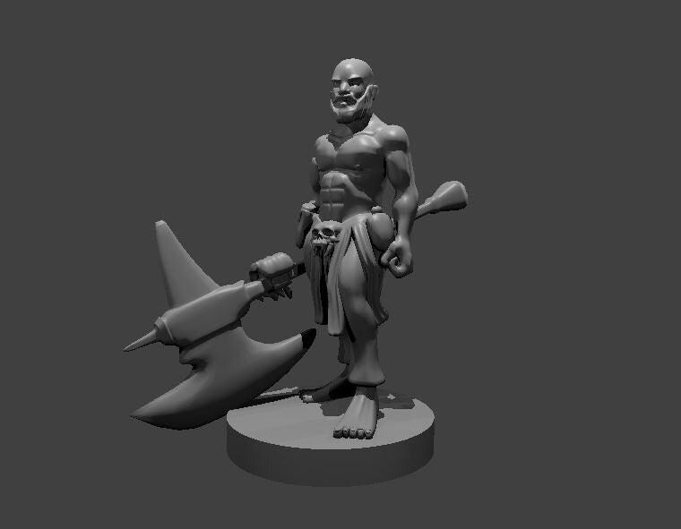 Halfling Warrior Barbarian Figure 4 - Theboxanddice