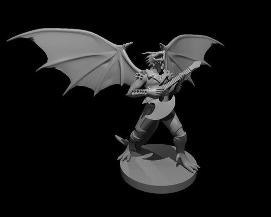 Axe Guitar Dragonborn Bard Miniature for DND Sessions - Theboxanddice