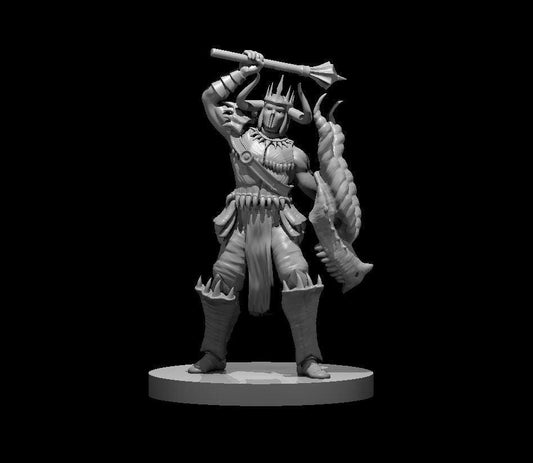 Tiamat's Male Cleric 3D Miniature for DND - Theboxanddice