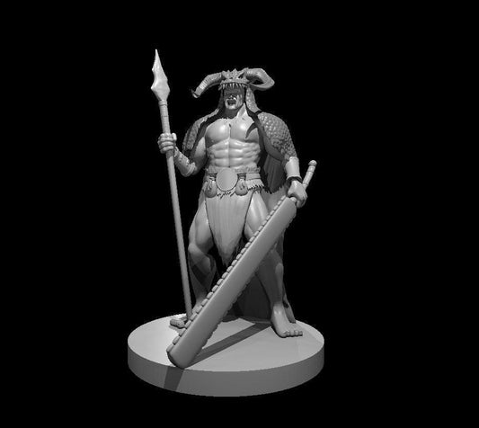 Human Barbarian 6 Character Miniature - Theboxanddice