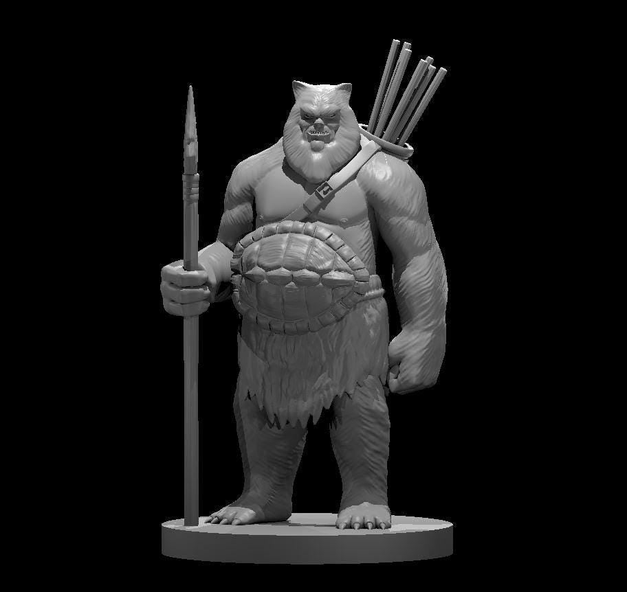 Human Barbarian 14 Collector's Miniature - Theboxanddice