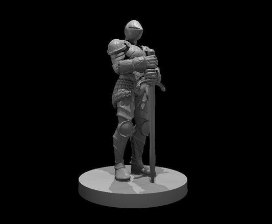 Knight Statue Stone Miniature - Theboxanddice