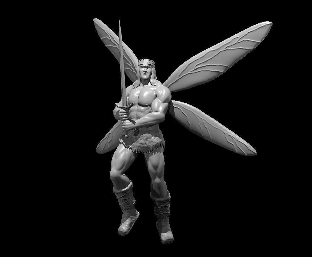 Enchanted Fairy Barbarian Miniature - Theboxanddice