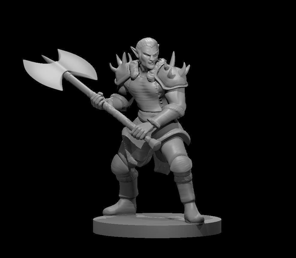 Shifting Warrior Barbarian Miniature - Theboxanddice