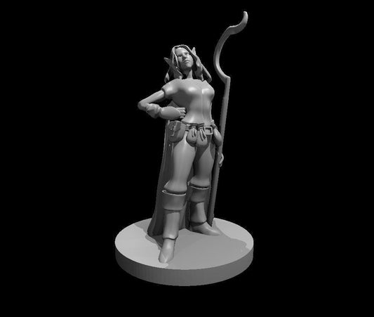 Elven Druidess Miniature #1 for DND Adventures - Theboxanddice