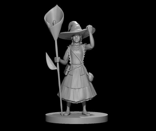 Female Druid Miniature #3 for DND Adventures - Theboxanddice