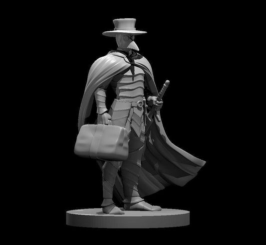 Plague Doctor Cleric Miniature for DND Adventures - Theboxanddice