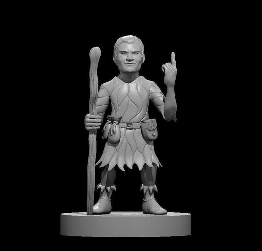 Halfling Male Nature Guardian Miniature - Theboxanddice