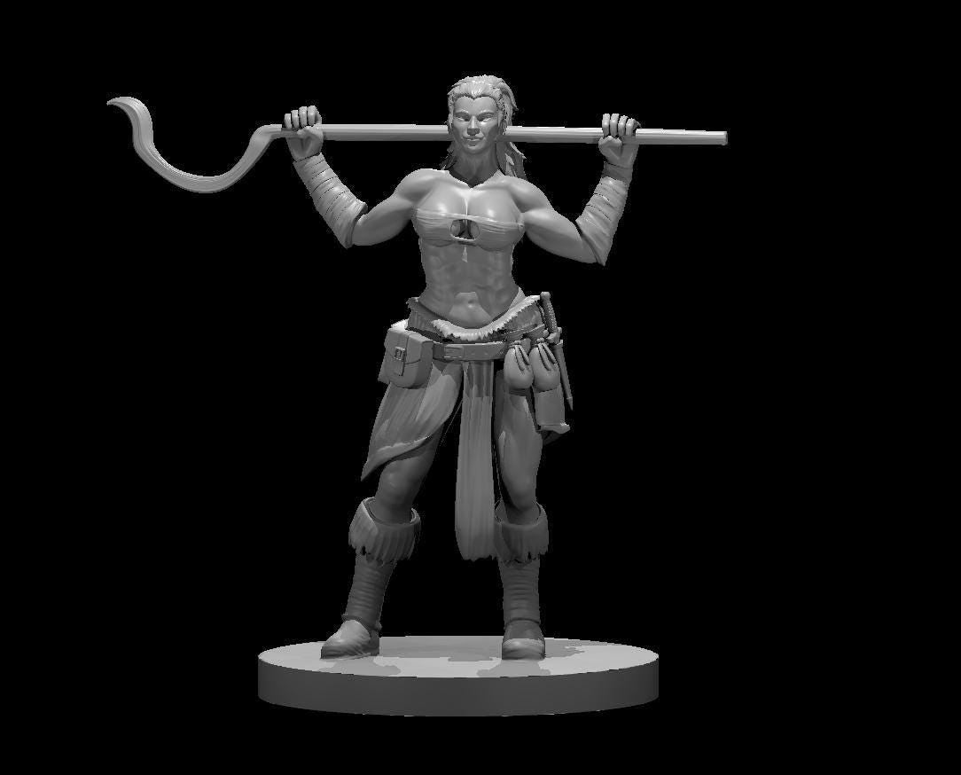 Female Druid Miniature #2 for DND Campaigns - Theboxanddice