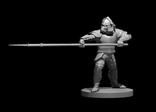 Ape Folk Spear Wielder Miniature - Theboxanddice