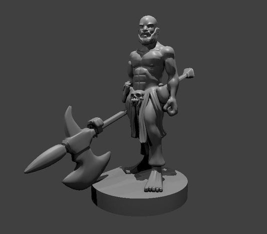 Halfling Barbarian Figure 3D Print - Theboxanddice