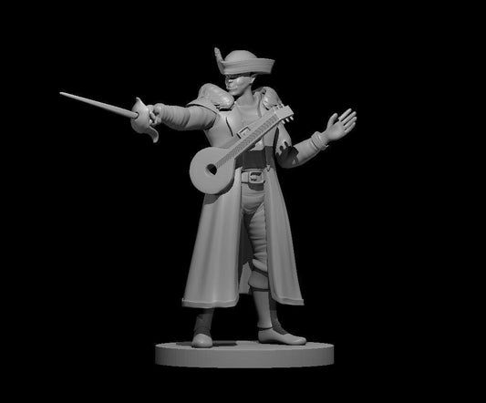 Half-Orc Bard Miniature Figure for DND Sessions - Theboxanddice