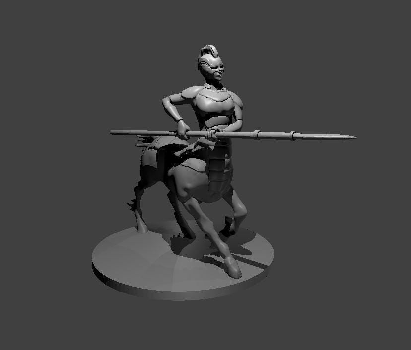 Mythical Centaur Warrior Miniature for DND - Theboxanddice