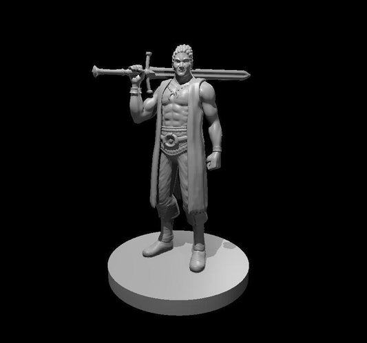 Human Male Heavy Pirate Warrior Figure - Theboxanddice